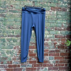 Sweaty Betty Full Length All Day Leggings Women's Size 14 Blue Exercise V‎ Waist